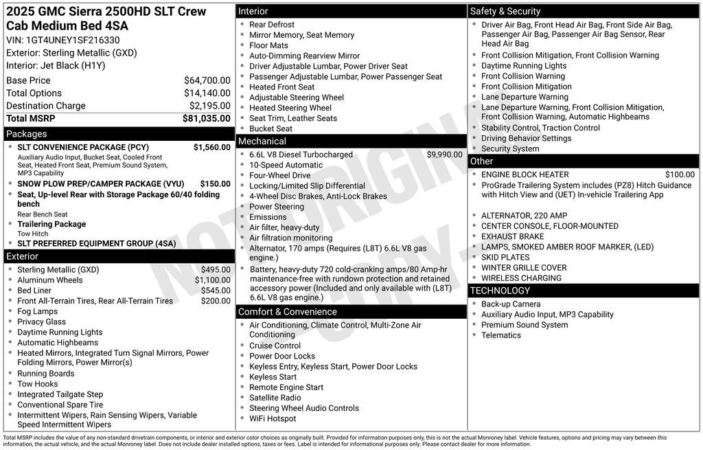 2025 GMC Sierra 2500HD SLT