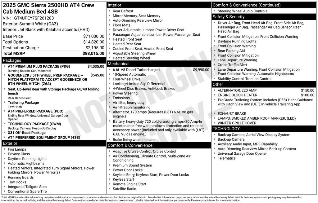2025 GMC Sierra 2500HD AT4