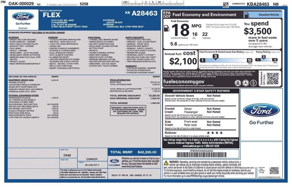 2019 Ford Flex SEL